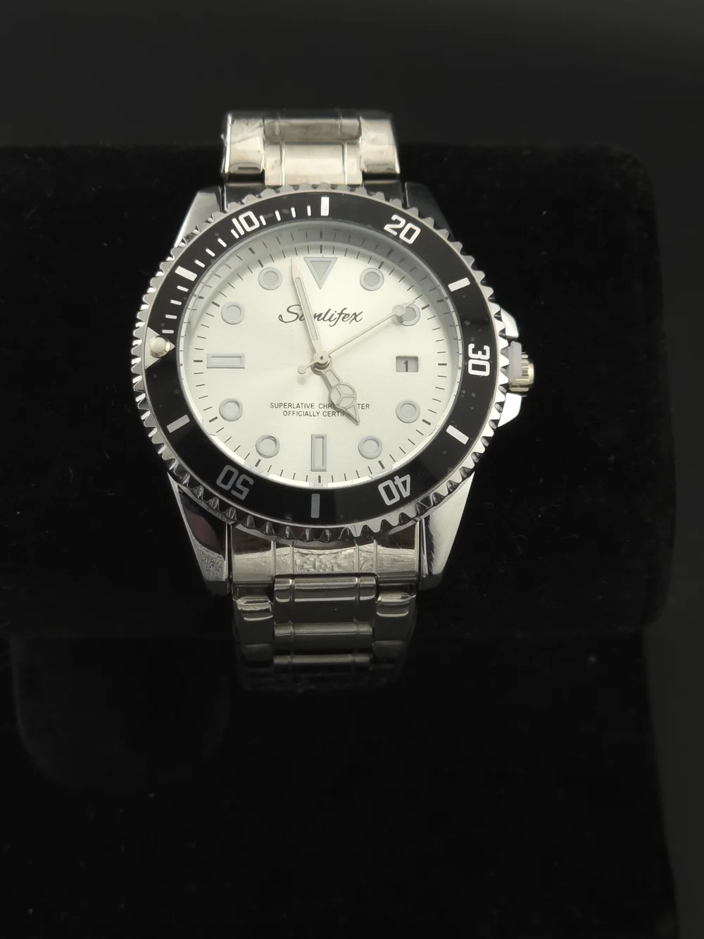Seadifex Stainless Steel  Watch with Black Bezel